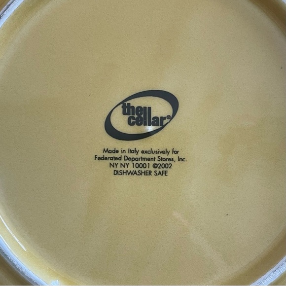 THE CELLER Decorative Yellow and Green Ceramic Plates-14 pieces - Picture 6 of 6